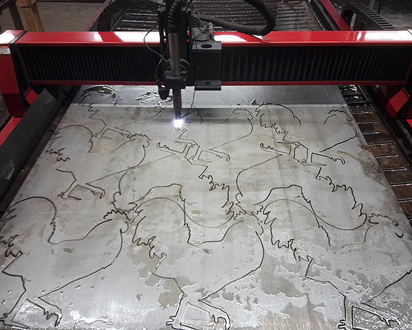 Laser Cutting a Chicken Pattern