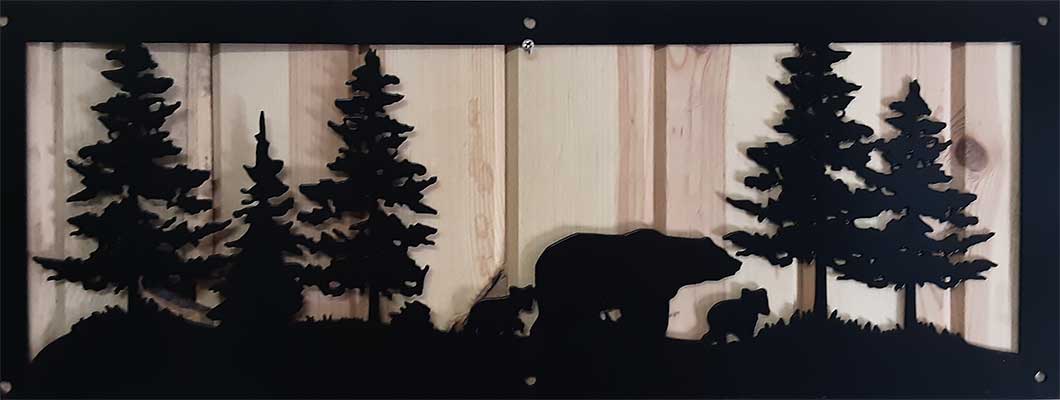 Bear and woods